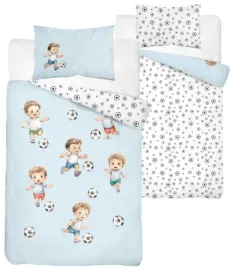 posciel-do-lozeczka-bawelniana-100x135-pilkarze-pilka-niebieska-baby