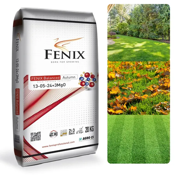 NAWÓZ DO TRAWY FENIX AUTUMN LETNI JESIENNY 20KG NPK 13-05-24 POTASOWY