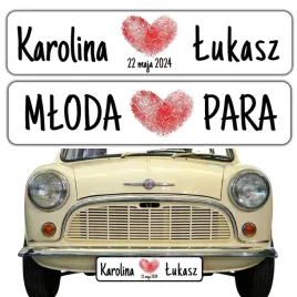 tablice-slubne-do-auta-na-wesele-ozdobne-tablice-do-ramek-rejestracyjnych