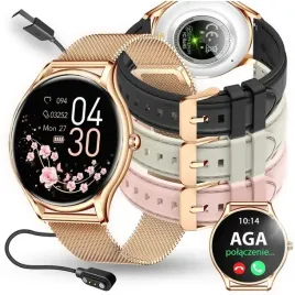smartwatch-damski-zegarek-pl-menu-powiadomienia-rozmowy-smart-watch-4-paski