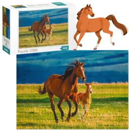 puzzle-nauka-zrebaka-1000-elementow-do-ulozenia-piekny-obraz-kon-i-zrebak