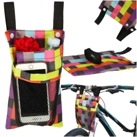 torba-na-rower-hulajnoge-kierownice-telefon-sakwa-rowerowa-kolorowa-kratka