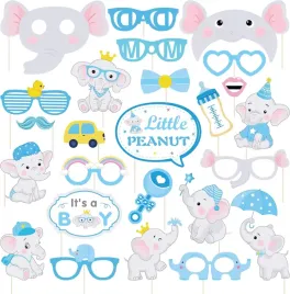 gadzety-do-fotobudki-360-w-slonie-rekwizyty-impreza-baby-shower-niebieski