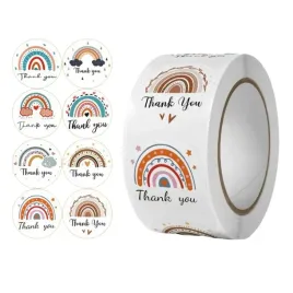500-sztuk-naklejek-thank-you-z-tecza-na-tasmie-srednica-25mm-dekoracyjne-na