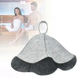 sauna-czapka-filcowa-szara-do-sauny-uniwersalna
