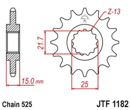zebatka-przednia-jt-jtf1182-13-triumph-tt-daytona-speed-four-600-stalowa