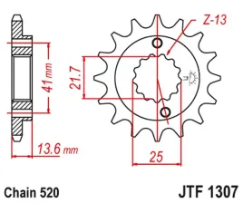 zebatka-przednia-jt-jtf1307-14-kawasaki-zx6r-stalowa-wytrzymala-mocna
