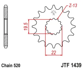 zebatka-przednia-jt-jtf1439-15-suzuki-lt-160-lt-230-stalowa-wytrzymala