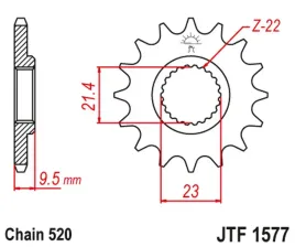 zebatka-przednia-jt-jtf1577-15-yamaha-xt-600-tt-600-stalowa-wytrzymala