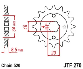 zebatka-przednia-jt-jtf270-13-honda-ca-125-cb-cbx-cm-cmx-250-stalowa