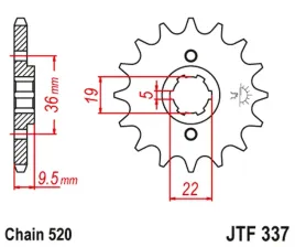 zebatka-przednia-jt-jtf337-12-honda-trx-250-300-cr-250-cr500-stalowa