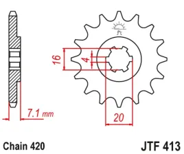 zebatka-przednia-jt-jtf413-11-suzuki-rmx-50-ts-50-stalowa-wytrzymala