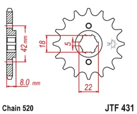 zebatka-przednia-jt-jtf431-11-suzuki-pe-250-rm-250-rm-400-stalowa