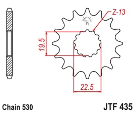 zebatka-przednia-jt-jtf435-15-suzuki-gsx-400-gr-650-stalowa-wytrzymala