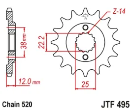 zebatka-przednia-jt-jtf495-15-ducati-paso-sport-750-stalowa-wytrzymala