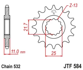 zebatka-przednia-jt-jtf584-15-yamaha-r6-fzr-1000-stalowa-wytrzymala