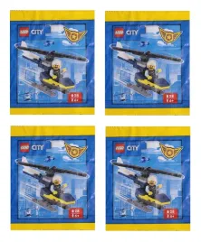 lego-city-minifigure-polybag-4x-policeman-with-helicopter-952402