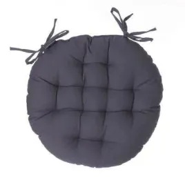 poduszka-na-krzeslo-38cm-okragla-szara-wiazana