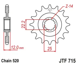 zebatka-przednia-jt-jtf715-12-gas-gas-ec-125-200-250-300-400-450-stalowa