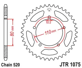 zebatka-tylna-jt-jtr1075-39-kymco-250-venox-stalowa-wytrzymala-mocna