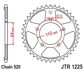 zebatka-tylna-jt-jtr1225-41-honda-cb-500x-cb500f-23-cbr-500r-stalowa