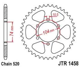 zebatka-tylna-jt-jtr1458-40-kawasaki-kl-250-ke-250-stalowa-wytrzymala