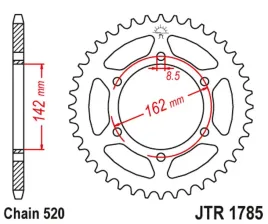 zebatka-tylna-jt-jtr1785-48-suzuki-pe-175-stalowa-wytrzymala-mocna