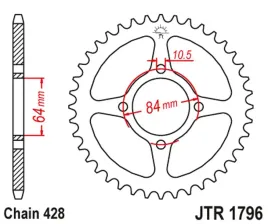 zebatka-tylna-jt-jtr1796-49-suzuki-rv-125-van-van-stalowa-wytrzymala