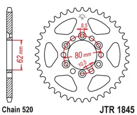 zebatka-tylna-jt-jtr1845-37-yamaha-tdr-125-stalowa-wytrzymala-mocna