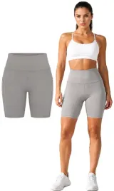 szorty-kolarki-damskie-szare-krotkie-legginsy-treningowe-sportowe-wygodne