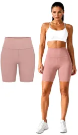 szorty-kolarki-damskie-legginsy-krotkie-rozowe-sportowe-klasyczne-fitness
