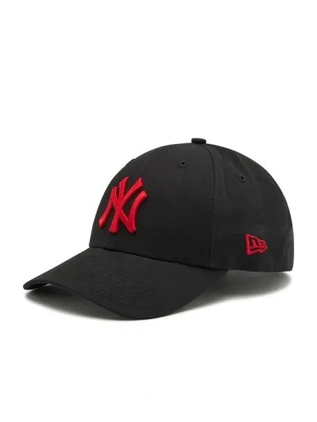 NEW ERA CZAPKA Z DASZKIEM czarna bawełniana regulowana z logo bawełna 100%