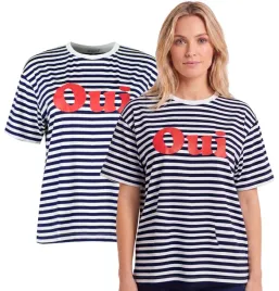 koszulka-damska-t-shirt-granatowa-w-paski-na-prezent-z-nadrukiem-wygodna