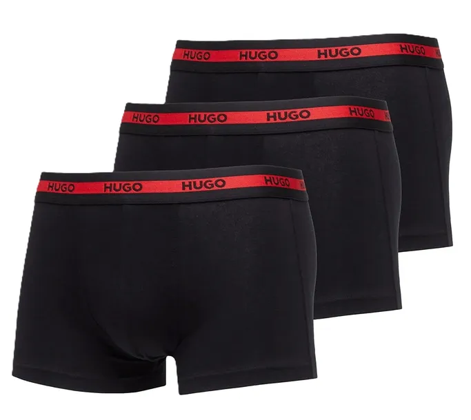 HUGO BOSS - BOKSERKI MĘSKIE 3-PACK - 50492375 002 bawełniane zestaw wygodne
