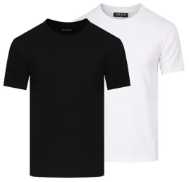 t-shirt-koszulka-meska-bawelna-klasyczna-gladka-zestaw-3pack-biala-czarna