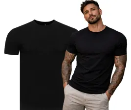 t-shirt-koszulka-meska-bawelniana-czarna-krotki-rekaw-okragly-dekolt-basic