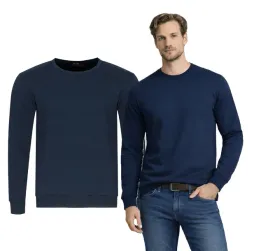 bluza-meska-bez-kaptura-granatowa-bawelniana-bez-logo-prezent-bawelna