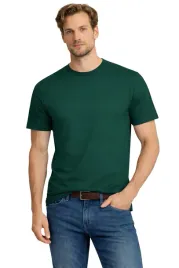 t-shirt-koszulka-meska-3052-zielona-bawelniana-basic-okragly-dekolt-modna