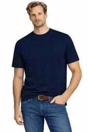 t-shirt-koszulka-meska-3052-granatowy-bawelniana-basic-okragly-dekolt