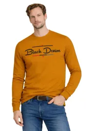 bluza-meska-202167-musztardowa-bawelniana-bez-kaptura-z-nadrukiem-bawelna