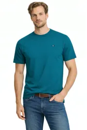 t-shirt-koszulka-meska-id9411-turkusowy-bawelna-prezent-na-co-dzien-basic