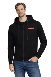 bluza-meska-z-kapturem-b267-czarna-bawelniana-rozpinana-z-logo-bawelna