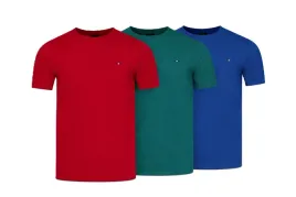 t-shirt-koszulka-meska-3041-czerwone-turkusowe-niebieskie-3pack-zestaw