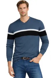 sweter-meski-s8763-ciemnoniebieski-bawelniany-wygodny-klasyczny-serek
