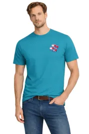 t-shirt-koszulka-meska-3003-turkusowy-bawelniana-wygodna-turkusowa-modna