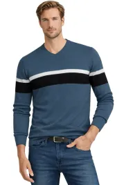 sweter-meski-s8763-morski-bawelniany-wygodny-klasyczny-serek