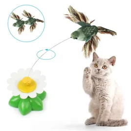 zabawka-dla-kota-interaktywna-ruchoma-kwiat-ptak