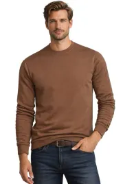 bluza-meska-brazowa-bez-kaptura-bawelna-wygodna-c-neck-klasyczna-xxl
