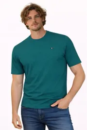 t-shirt-koszulka-meska-3041-zielona-bawelniana-basic-okragly-dekolt