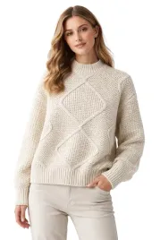 guido-maria-kretschmer-sweter-damski-gmk-1023-02517-bezowy-welniany